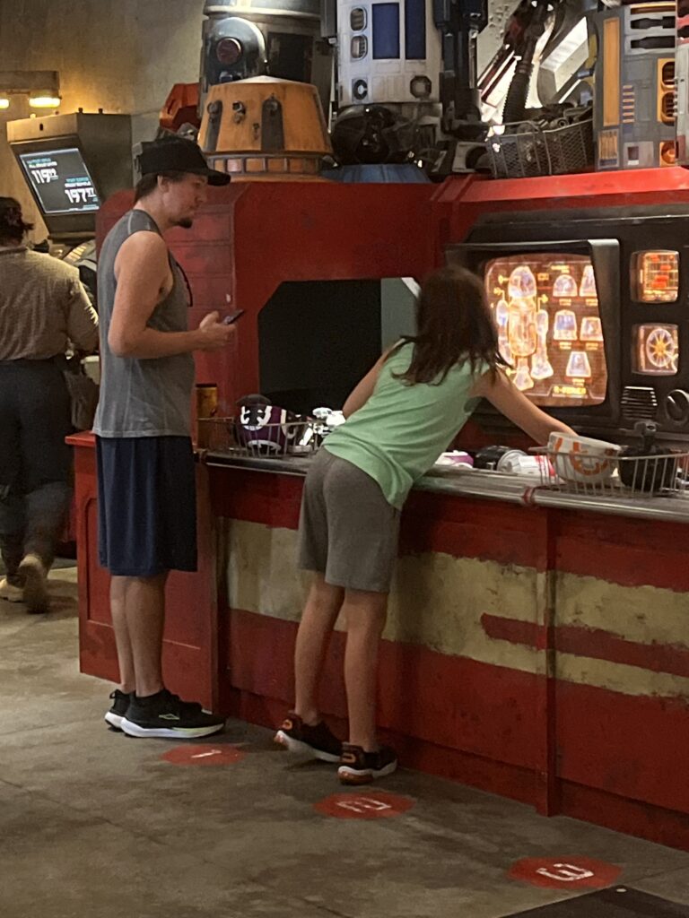 building a droid at Disney World