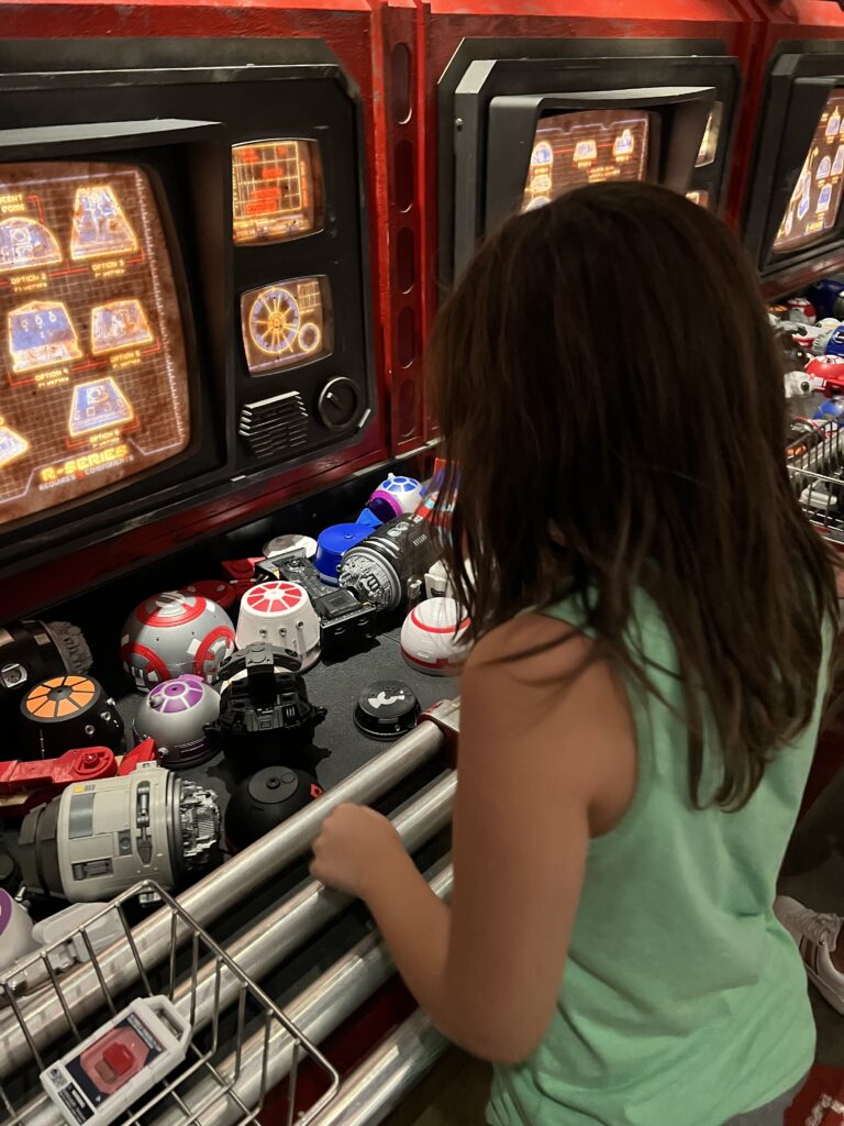 building a droid in Disney World