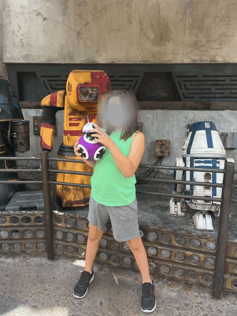 building a droid at Disney World