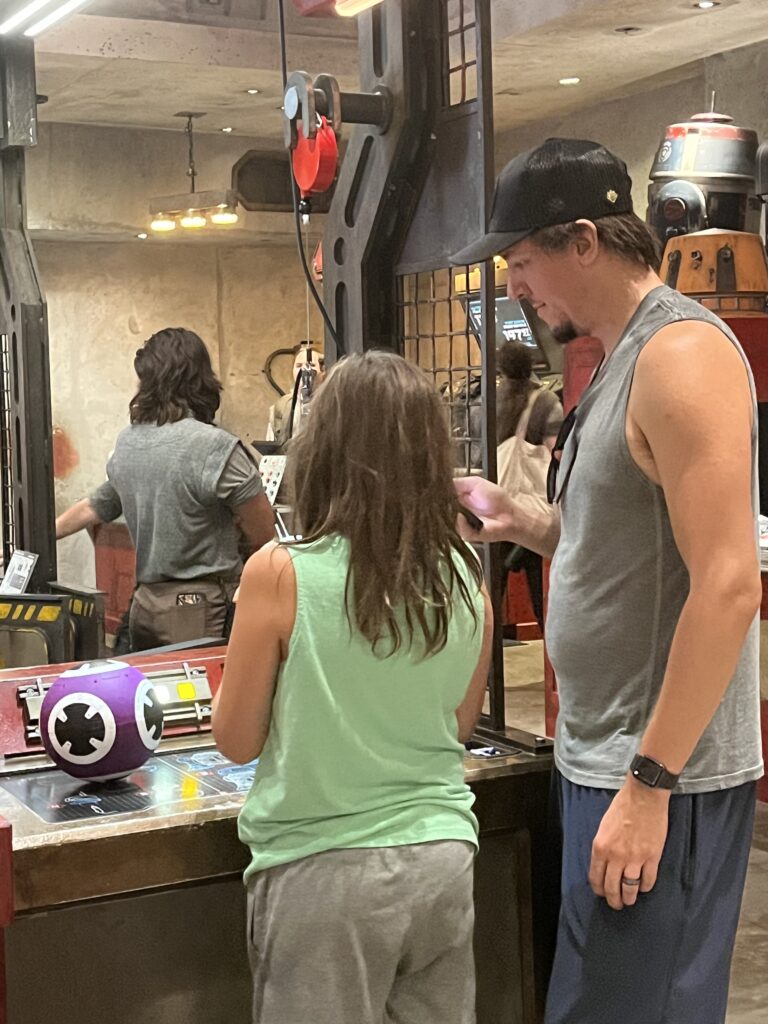 building a droid at Disney World