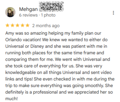 Universal Orlando travel agent