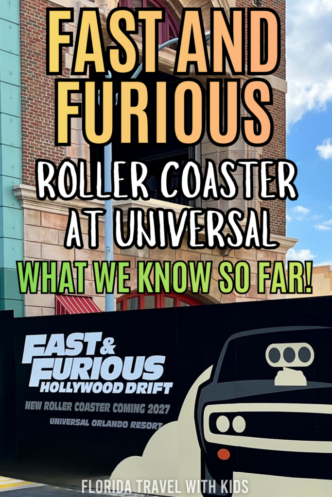 Fast and Furious Roller Coaster at Universal
